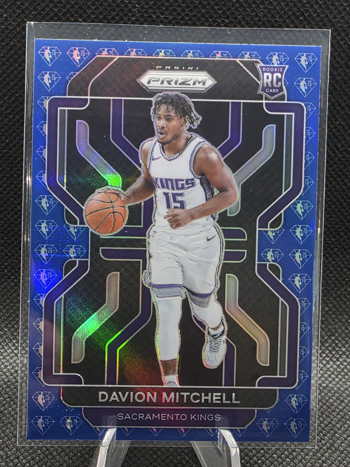 2021-22 Panini Prizm - Davion Mitchell #312 NBA 75th Anniversary Prizm (RC)
