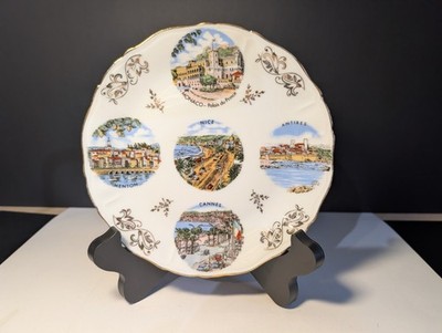 Monaco- Palais Du Prince  Vintage Souvenir Plate Size 7'' 