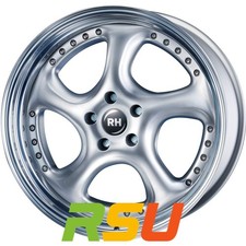RH Alurad Turbo P silber Horn hochglanz poliert 8x18" ET69 LK5 112 ML 158 Alu...