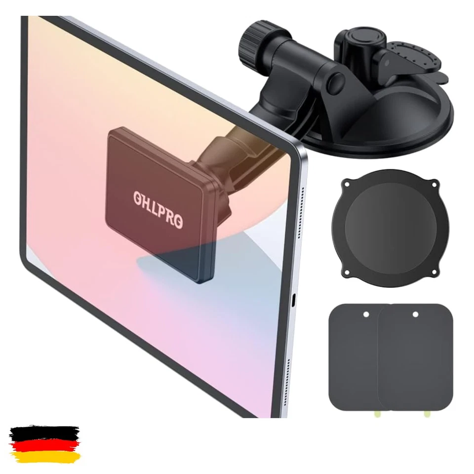 ✅OHLPRO TABLET HALTERUNG AUTO MAGNET, IPAD HALTERUNG AUTO VORNE ARMATU 4-11 Zoll