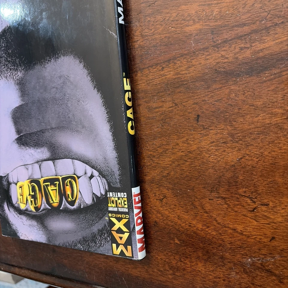 Cage HC Marvel 2002 Azzarello Corben Villarrubia Hardcover Graphic Novel - Image 4 of 4