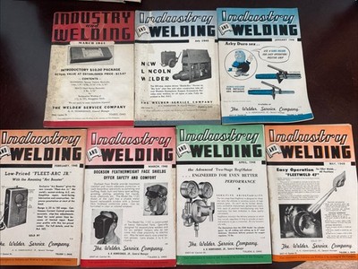 Vintage Industry And Welding Journals Lot Of 7 1944 1945 1948