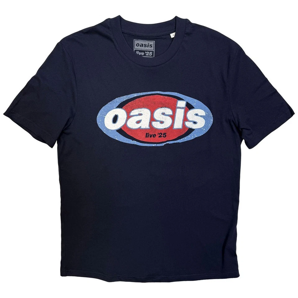 Oasis Live 25 Elliptical Band Logo T Shirt - Bild 1 von 2
