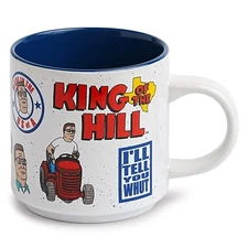 King Of The Hill Episode Icons Single Stackable Ceramic Mug | Holds 13 Ounces