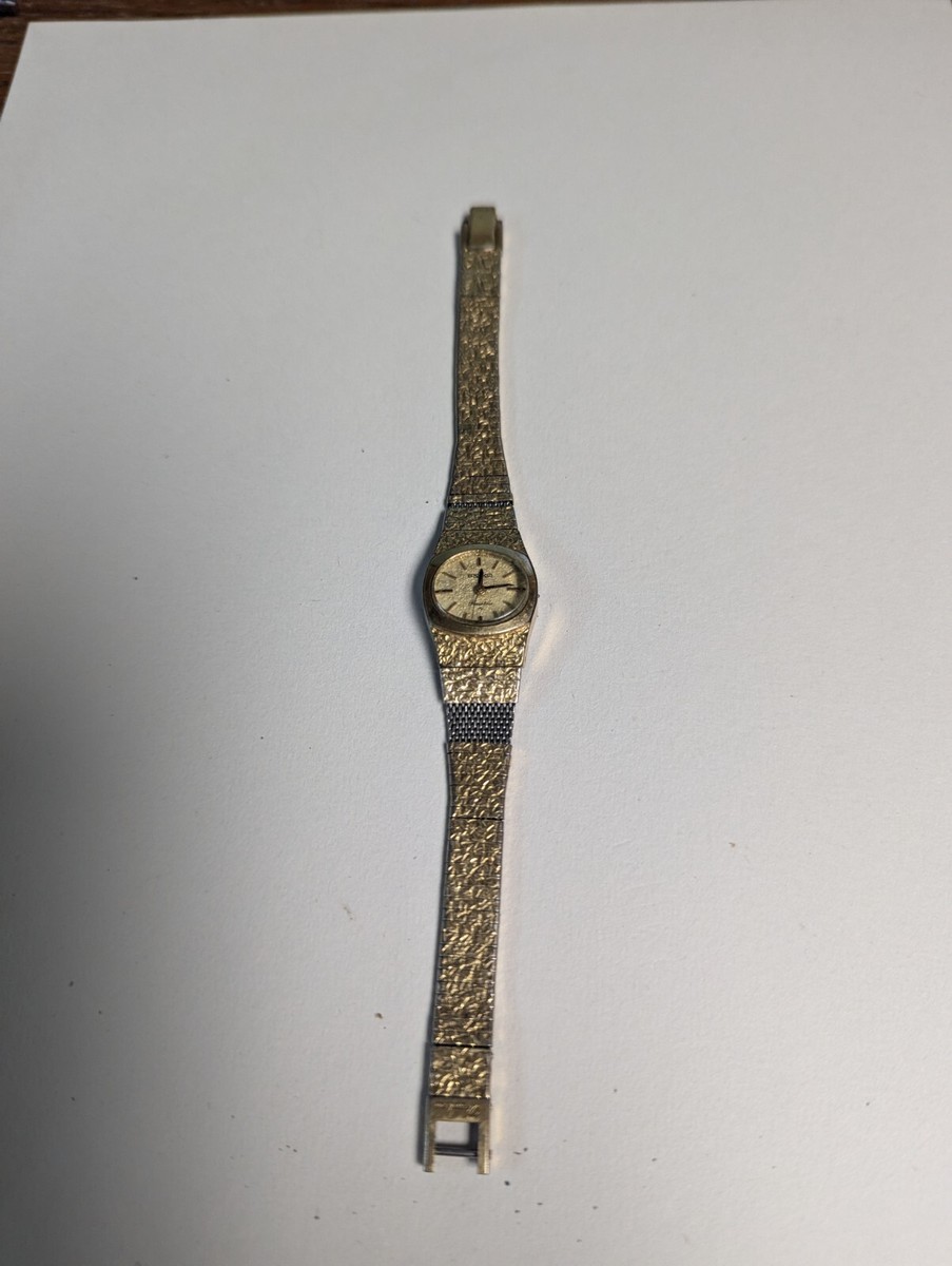 ❤︎keiko❤︎ Vintage Seiko Rainbow Gold Tone Manual Analog Ladies Watch