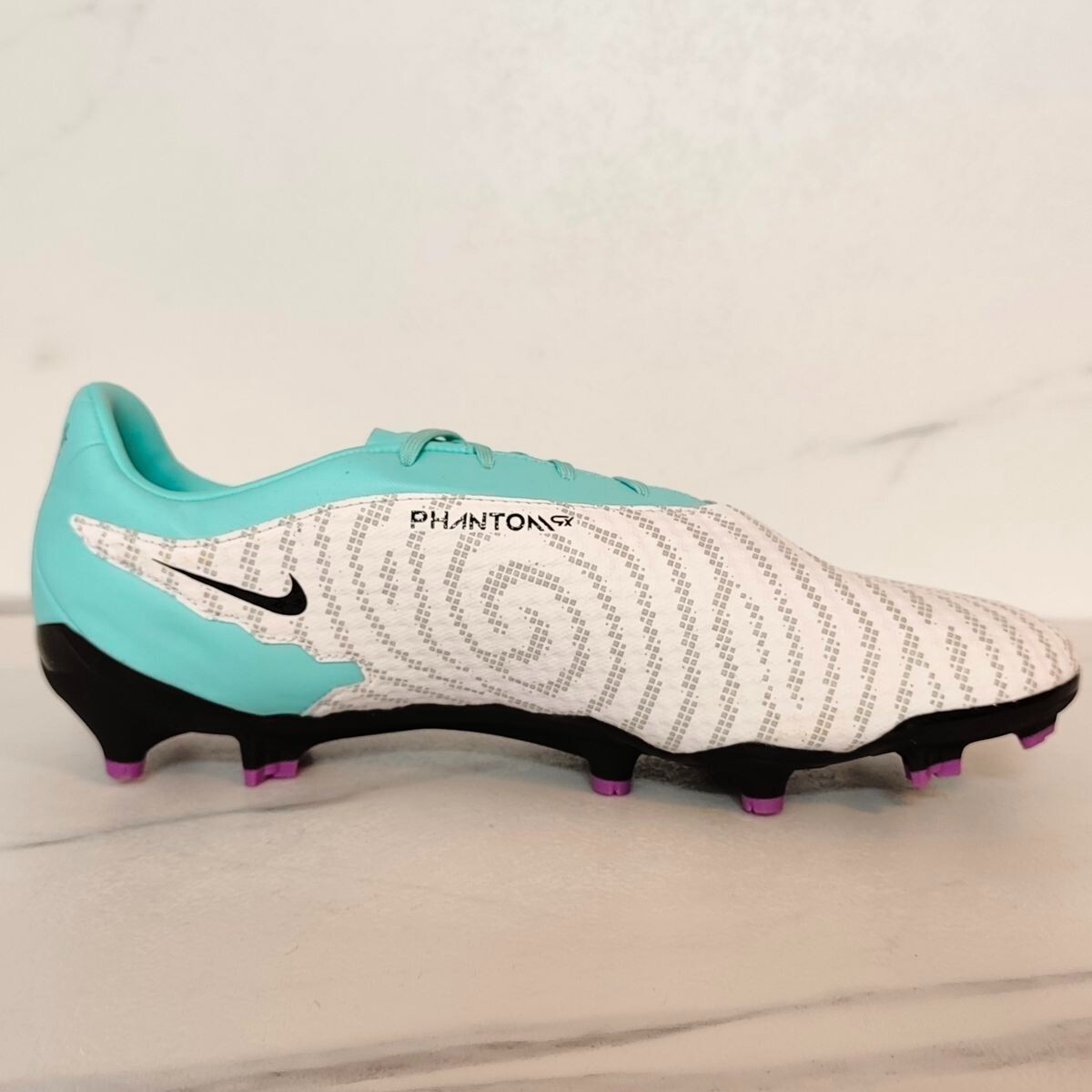 シューズ NIKE Phantom gx FG Nike Phantom GX Academy FG/MG (White/Teal) - SoccerWorld