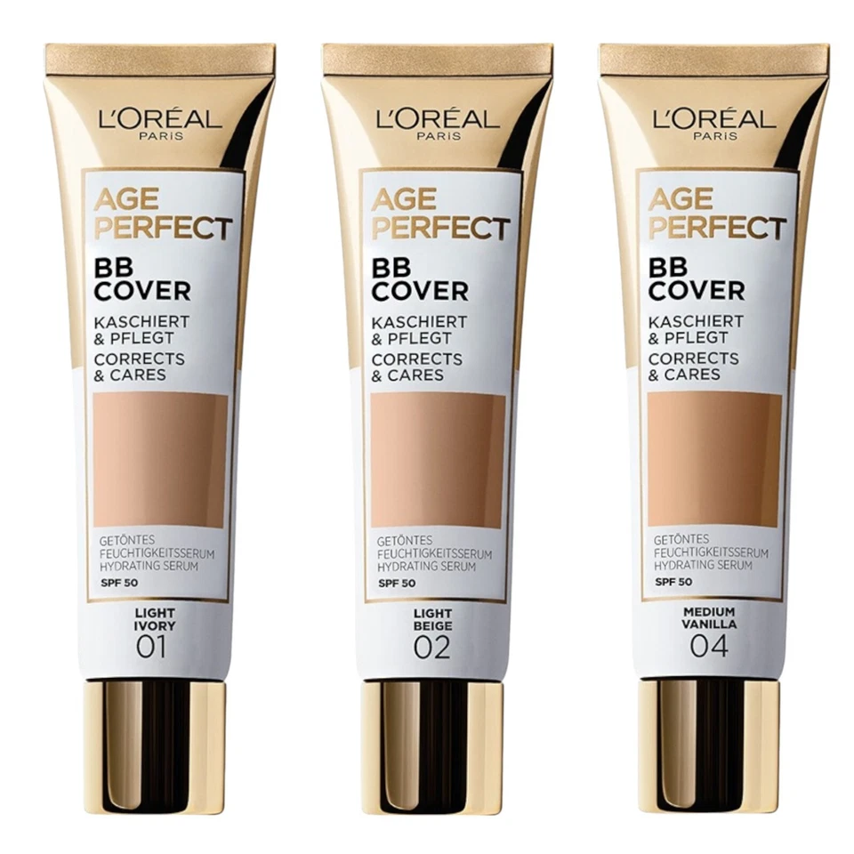 L'OREAL PARIS L'Oreal Age Perfect BB Cover Foundation 04 Medium 05 Sand