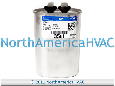 Capcom Capacitor Oval 35 uf MFD 370 volt Fits GE Genteq