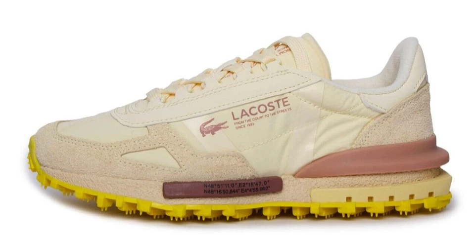 Lacoste ELITE ACTIVE 2025 Women's Sneakers Light Yellow/Yellow. US Sizes 5 to 10 - Image 2 of 4