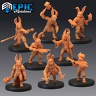 The Bunny Tribe - DnD, Fantasy, RPG, Tabletop, Handcrafted, Collectible, Model