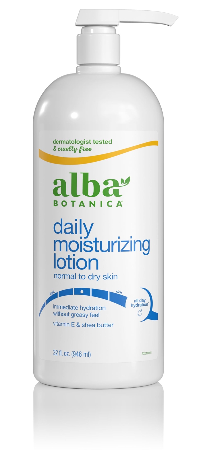 Daily Moisturizing Body Lotion Normal to Dry Skin with Vitamin E and Shea But...