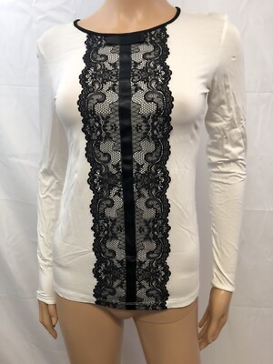 Anabel Arto Damen Langarmshirt 95%Viskose L Farben Weiß Neu!!