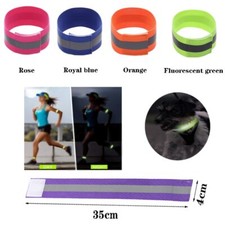 2pcs Reflective Arm Band Night Running Outdoor Cycling Walking Safety Belt Strap