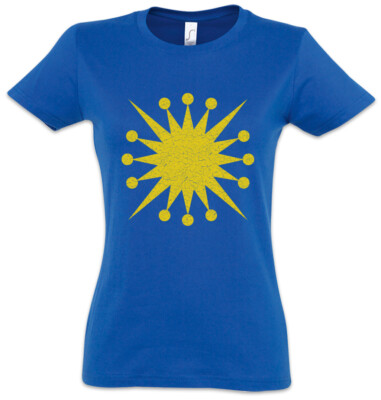 Systems Commonwealth Flag Damen T-Shirt Andromeda Empire Federation Flag Symbol
