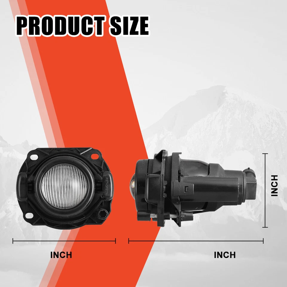 Fog Lights for 2004 2005 2006 BMW X3 E83 Driving Lamps w/Bulbs Clear Glass Lens - Image 4 of 4