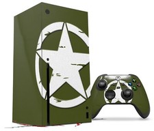 Skin Set for XBOX Series X Distressed Army Star
