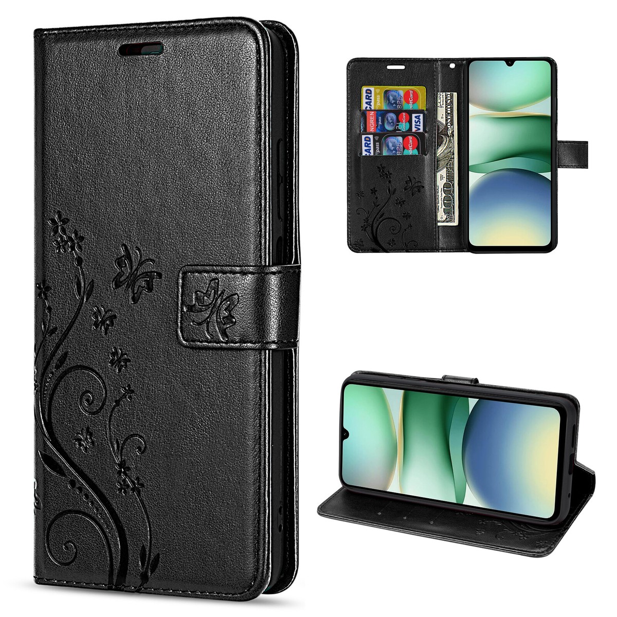 Leder-Handyhülle Für Xiaomi Redmi A5 4G – Mit RFID-Schutz, Kartenfach & Ständer-Funktion
