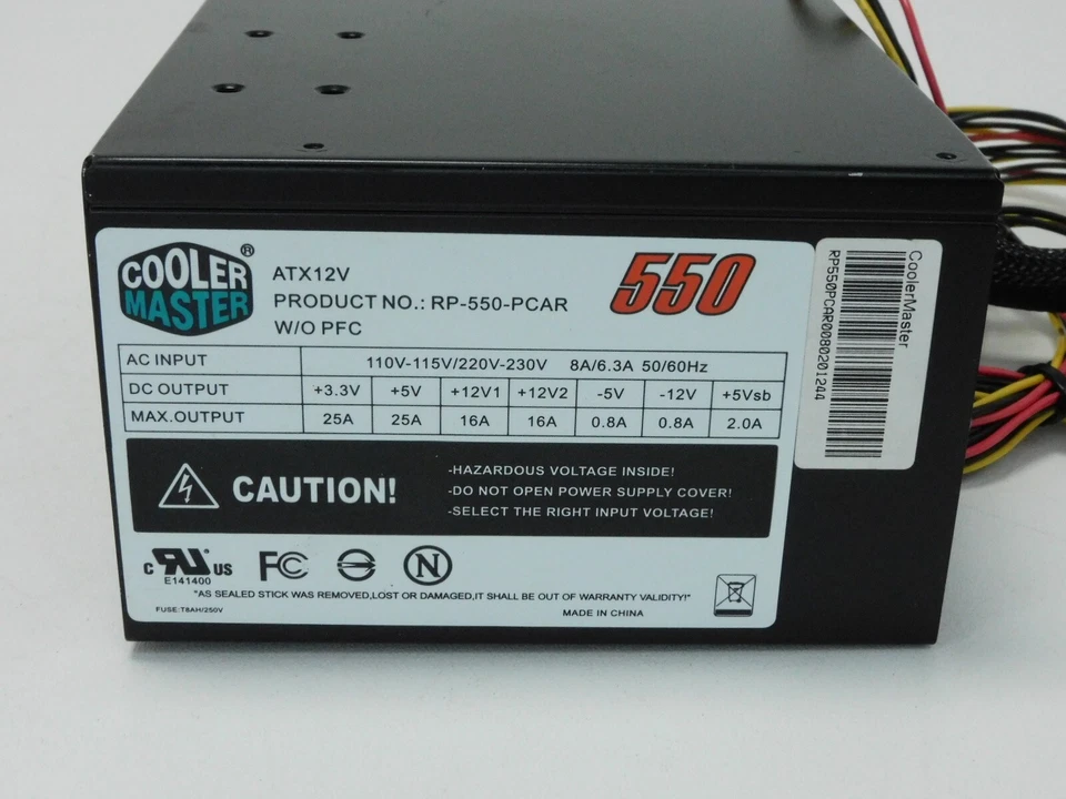 Cooler Master eXtreme Power 550W - RP-550-PCAR Power Supply - without PFC - Image 2 of 4