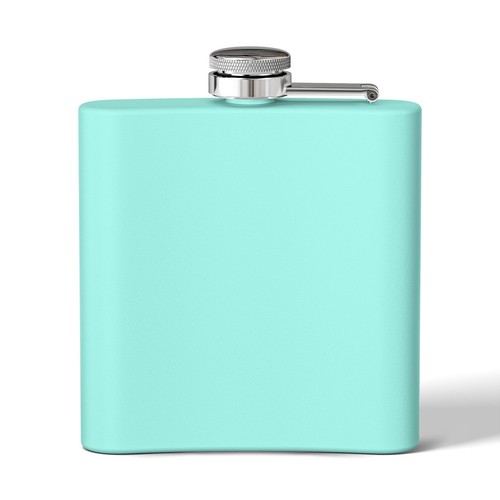 Eagles Football Art Art Flask, 6oz Stainless Steel Hip Flask - Picture 11 of 21
