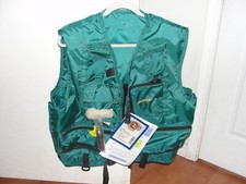 STEARNS PFD MANUALLY CO2 CARTRIDGE CAT. NO. 444 TYPE III FOREST GREEN NWT