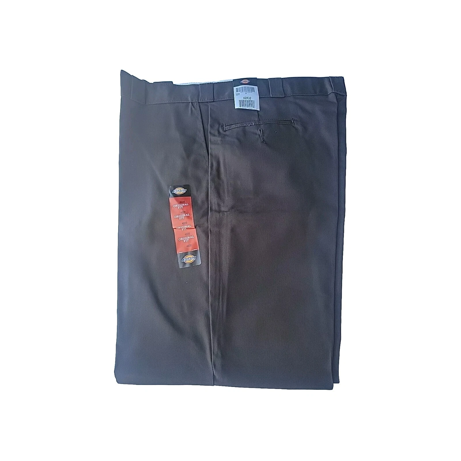 Dickies Men's Original Fit 874 Work Pants. 42/32 Dark Brown. Straight Leg.