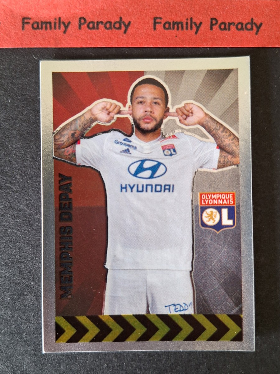 Memphis Depay 186 Ol Lyon sticker Panini Foot France Ligue 2019 2020