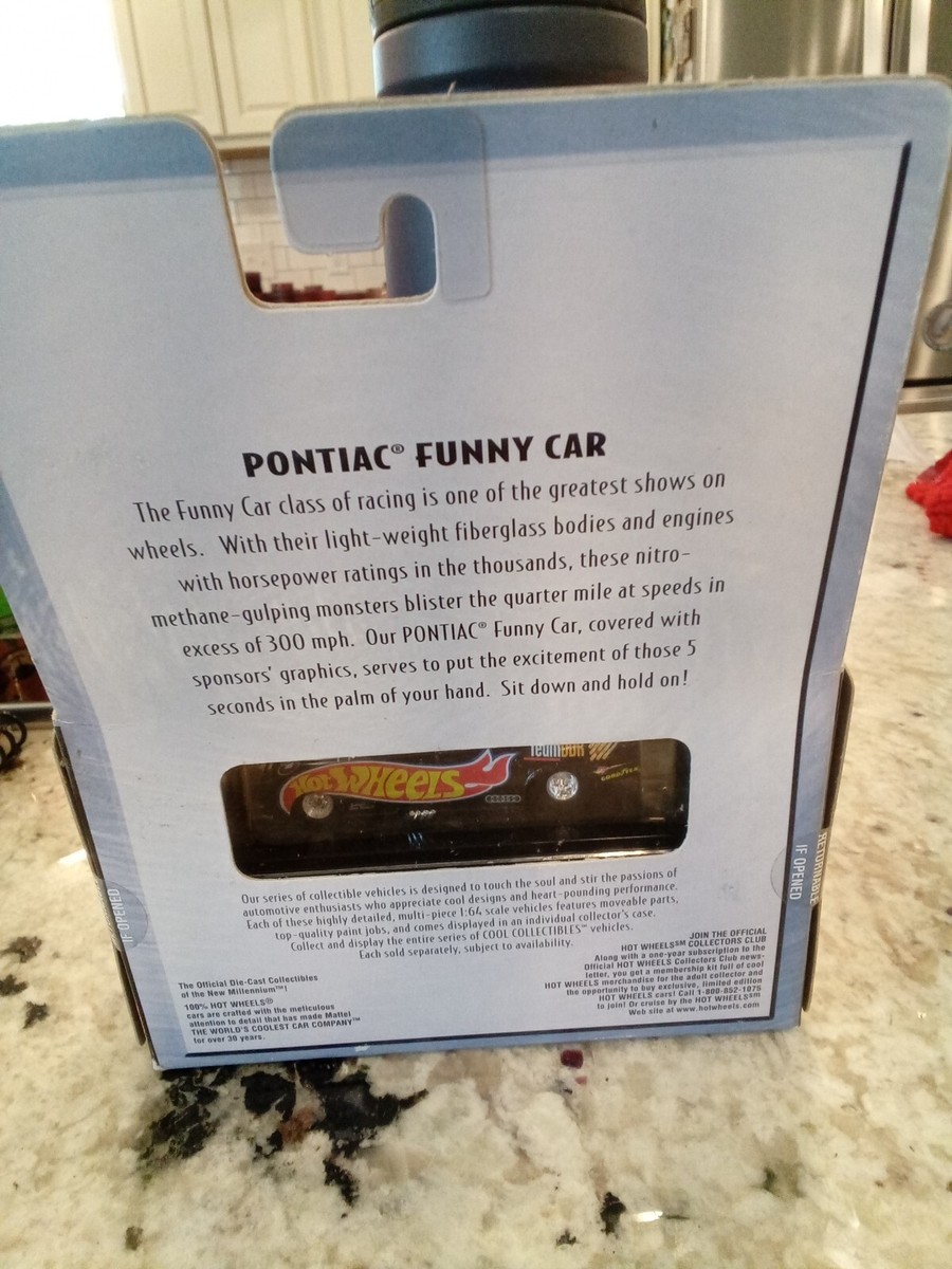 ホットウィール PONTIAC FUNNY CAR ケース付ミニカー 100 % Hot Wheels Black Box Pontiac Funny Car, New In Box | eBay
