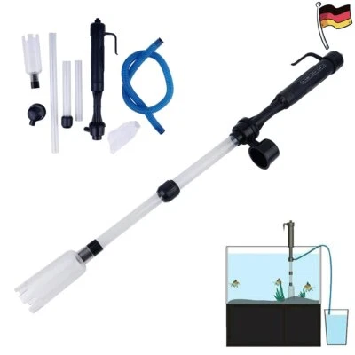 MARKENLOS Elektrische Aquarium Staubsauger Set Mulmsauger Fish Bodenreinigung Einstellbar