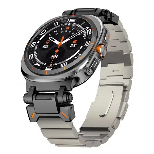 Luxury Titanium Strap For Samsung Galaxy Watch Ultra 47mm Mens Metal Band - Picture 6 of 6