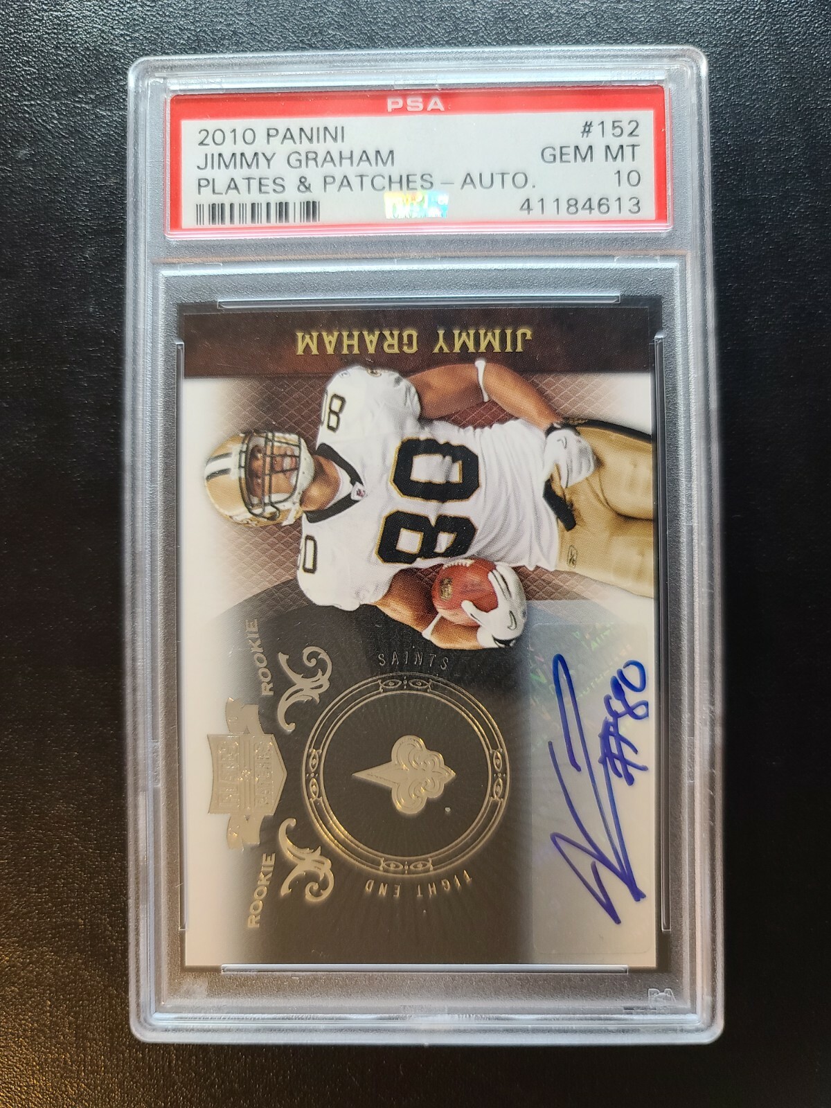 Jimmy Graham Panini Plates & Patches #152 Autograph