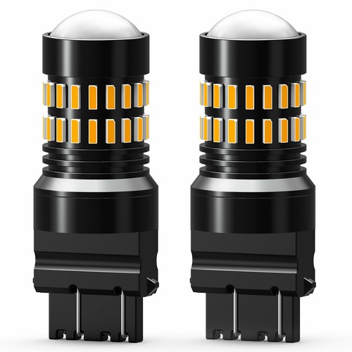 AUXITO LED Turn Signal Blinker DRL Parking Light Bulbs 3157 3457 Amber 2PCS - Picture 9 of 10