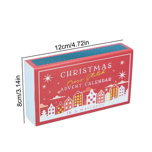 Weihnachten Kreuzstich Adventskalender Set 24 Tage Countdown Xmas Stickpackung - Bild 6 von 14