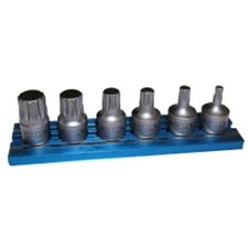 VIM Tools 6-Piece XZN Stubby Driver Set, 1/4 in. Square Drive VIMXZNS412 New!