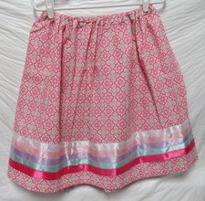 Native American Handmade Women's Pink Ribbon Skirt Size 2XL