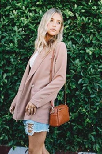 Small Triple Zip Crossbody Bag (Red)