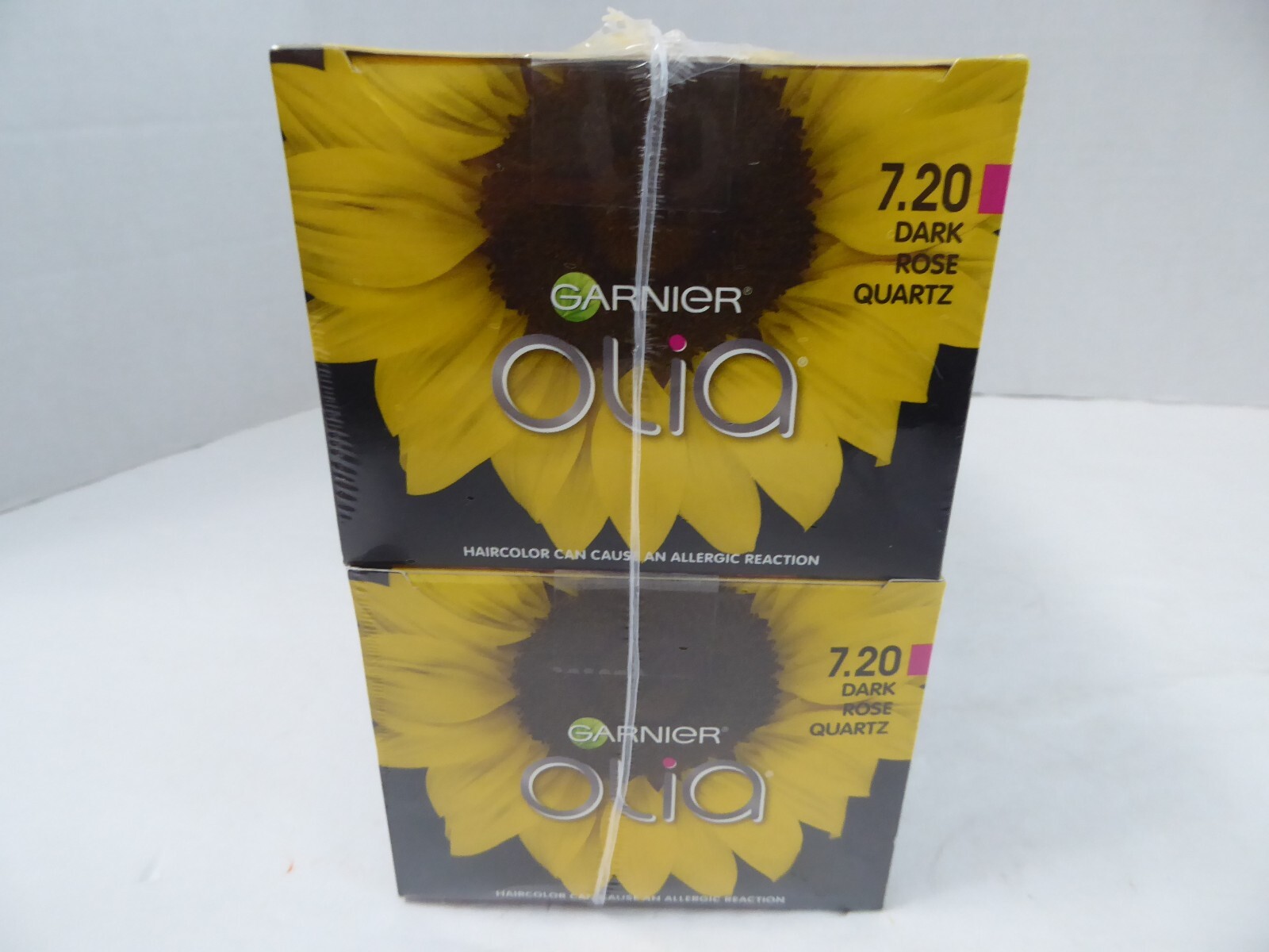 2 NEW Garnier Olia 7.20 Dark Rose Quartz Bold Ammonia Free Hair Color Flower Oil