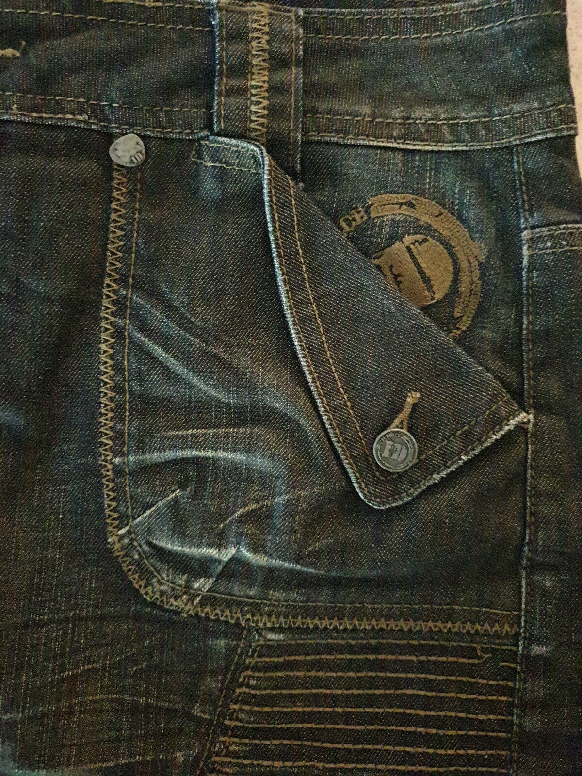 IL' Dolce Style H9 Jonny 23 Denim Skirt Size 12 image 8