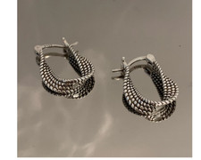 Ohrringe Creolen Sterling Silber 925 Plattier...