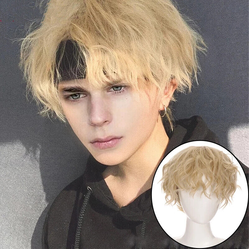 Long Fluffy Anime Pixie Haircut (Ash Blonde)