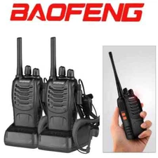 2 Pack Baofeng BF-88A Walkie Talkie 2 Two Way Radio Long Range Handheld FRS