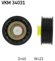 SKF VKM 34031 Umlenk- Und FüHrungsrolle, Keilrippenriemen FüR Ford, Jaguar