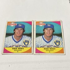 Topps 1983 MLB Baseball Cards Ned Yost Milwaukee Brewers Lot