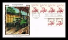 US COVER STAR ROUTE TRUCK TRANSPORTATION SERIES FDC COLORANO SILK CACHET