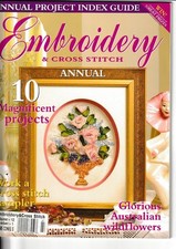 1994 EMBROIDERY  CROSS STITCH ANNUAL MAGAZINE VOL 12 1