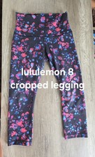 lululemon Women s Cropped Floral Leggings Size 8
