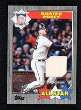 2022 Series 2 1987 Topps Baseball All-Star Relics Black 5/199 Buster Posey 0r8j