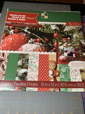 DCWV 12 x 12 Paper Pad Christmas Creations Scapbook Card Stock
