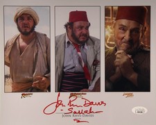 John Rhys-Davies Signed 8x10 Indiana Jones Sallah Autographed 3-panel JSA