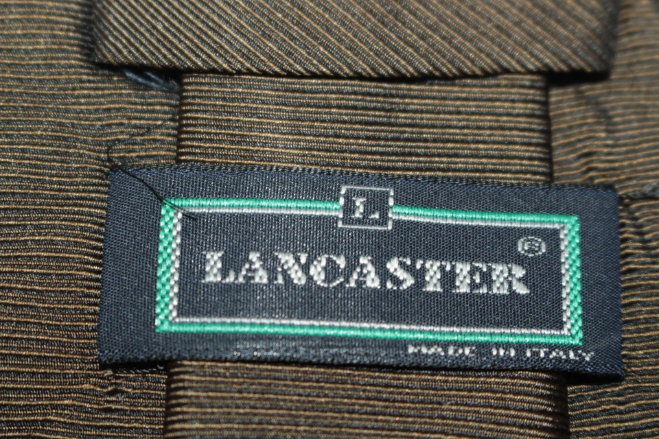 Corbata de seda LANCASTER hecha en Italia F83798 Foto 4 de 4