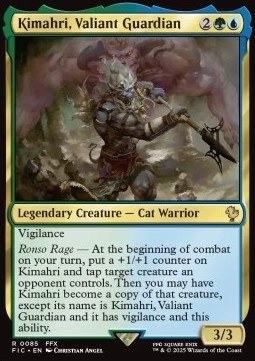 Magic/MTG Kimahri, Valiant Guardian FIC-85 Rare Englisch Neu